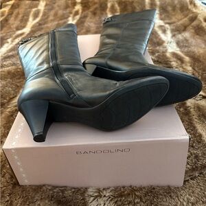 Bandolino Women's Sleek Black Heeled Boots